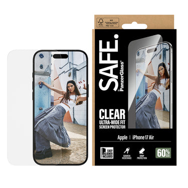 PanzerGlass SAFE by UltraWide Fit Screen Protector for iPhone Air